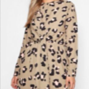 Leopard Print Midi dress
